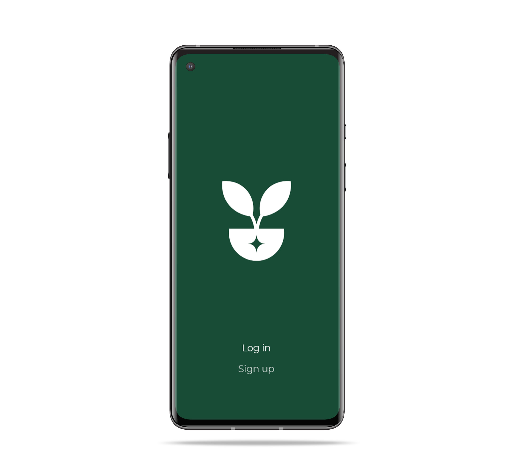 iLeaf login mockup